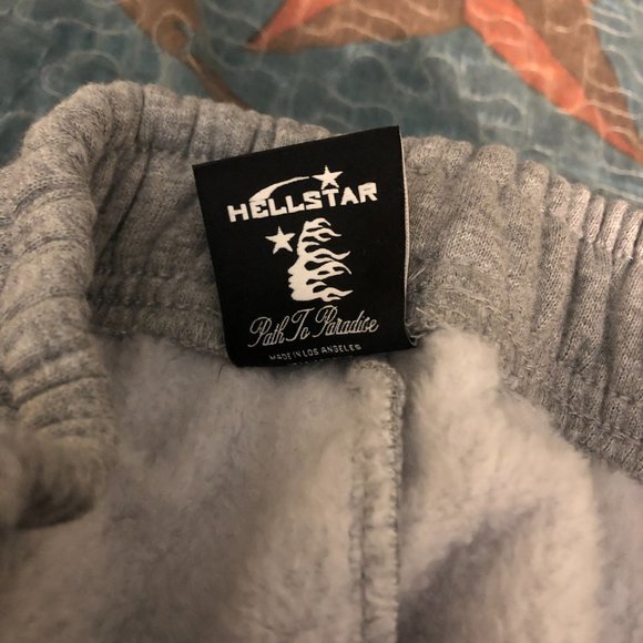 Hellstar Grey Signature Flare Sweatpants - Picture 4 of 5